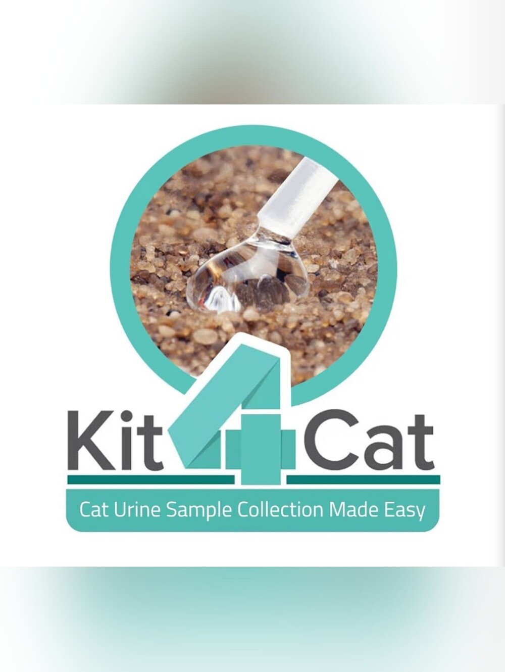 CheckUp Kit 4 Cat Urine Sample Collection Kit - 3 Each Sand + Vials + Pipettes - Picture 4 of 5